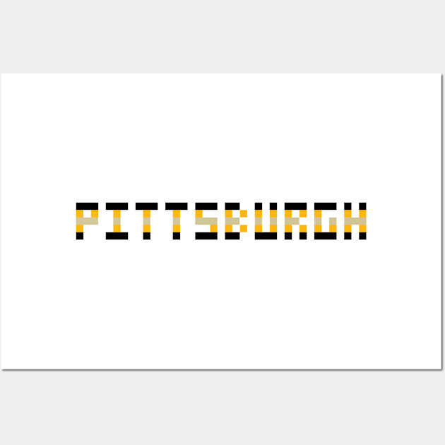 Pixel Hockey City Pittsburgh 2017 Wall Art by gkillerb